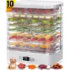 Picture of TNTANTS 10-Tray Food Dehydrator Machine, Dehydrator for Food and Jerky with 24H Timer and 95-176℉ Temperature Control, for Home, Fruit, Herbs, and Dog Treats